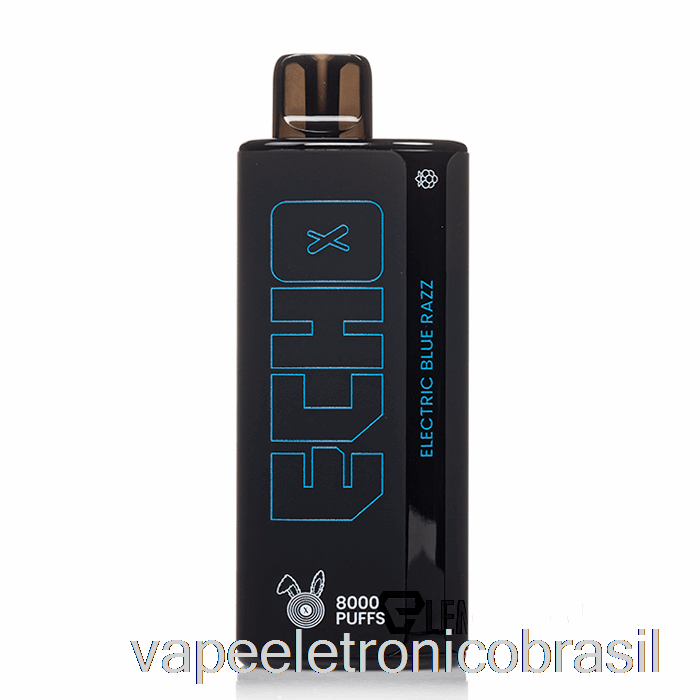 Vape Recarregável Echo 8000 Descartável Elétrico Azul Razz